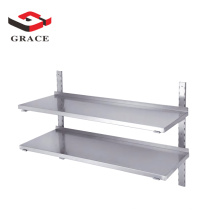 Strong Heavy Duty Wall Mounted Sundries Rack Kitchen Stainless Steel Wall Storage Shelf